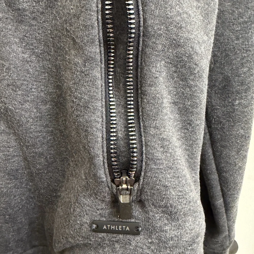 Athletea Zip-Up Hooded Jacket:Super warm fuzzy inside! - Picture 4 of 5
